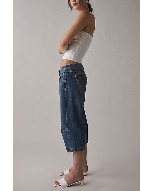 BDG Blue Kayla Low-Rise Capri Jean