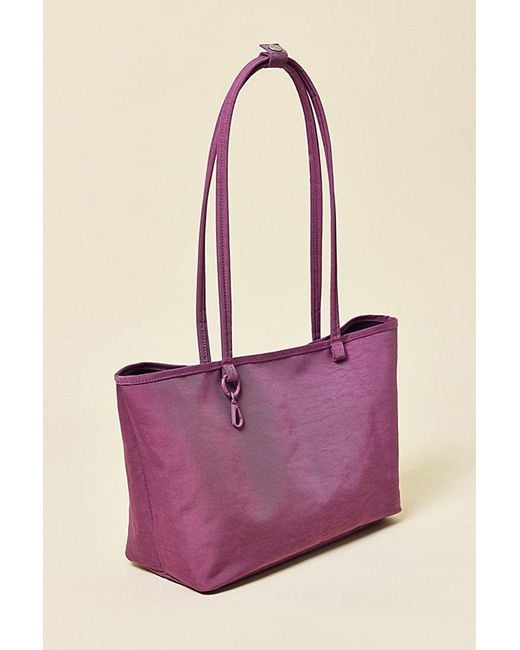 Baggu Pink Medium Nylon Reverse Tote Bag