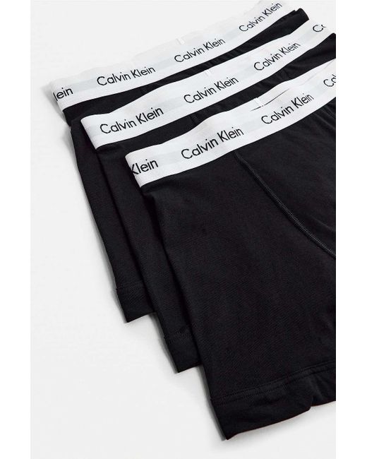 Calvin Klein Black & White Boxer Trunks 3-pack