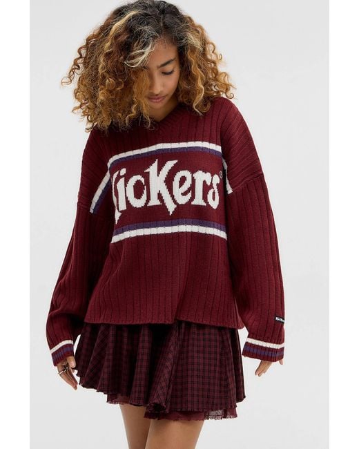 Kickers Red Uo Exclusive Rib Knit Jumper