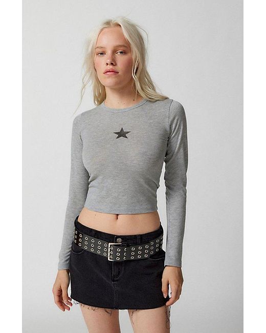 Urban Outfitters Gray Star Long Sleeve Tee