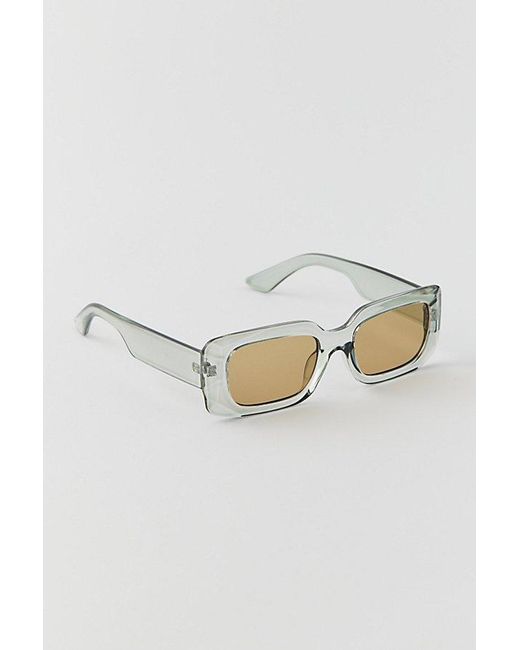 Urban Outfitters Brown Asher Rectangle Sunglasses for men