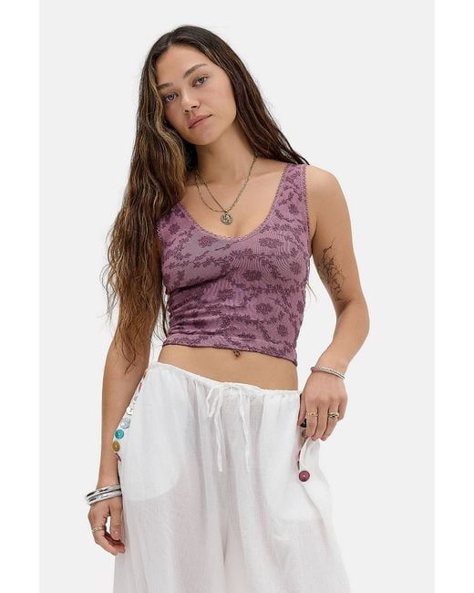 Out From Under Purple Tammy Seamless Easy V Cami