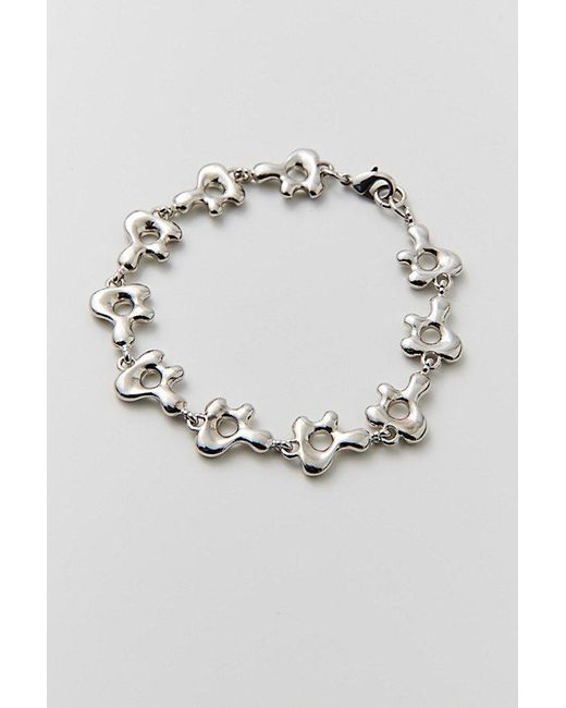 Urban Outfitters Gray Jupiter Liquid Chain Bracelet for men