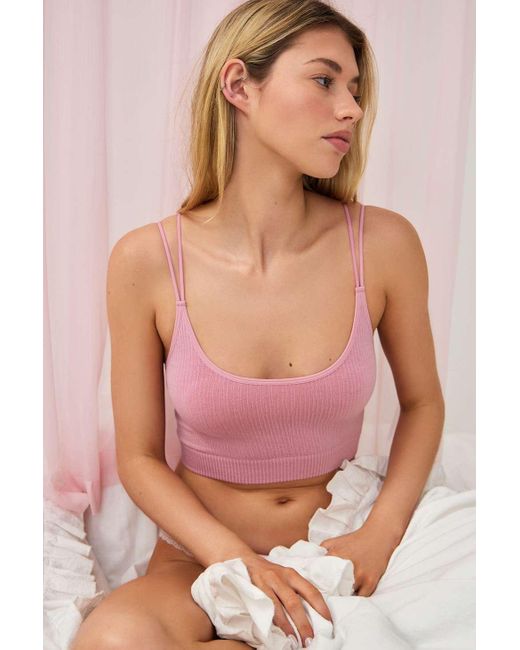 Out From Under Pink Markie Seamless Stretch Ribbed Cami