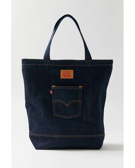 Levi's Blue Back Pocket Denim Tote Bag