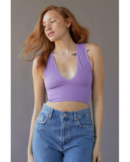 Out From Under Hailey Seamless Bra Top in Purple | Lyst Canada