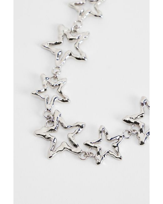 Urban Outfitters Black Uo Molten Star Chain