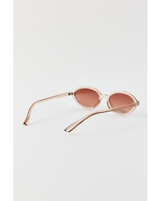 Urban Outfitters Blue Emma Mirrored Round Sunglasses