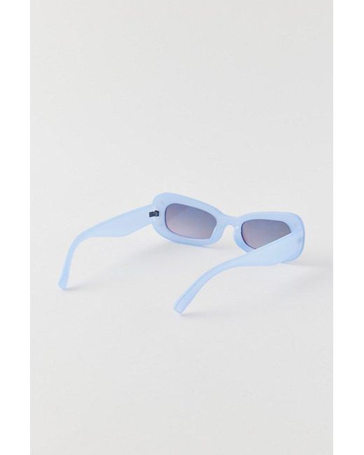 Urban Outfitters Blue Gem Rounded Rectangle Sunglasses