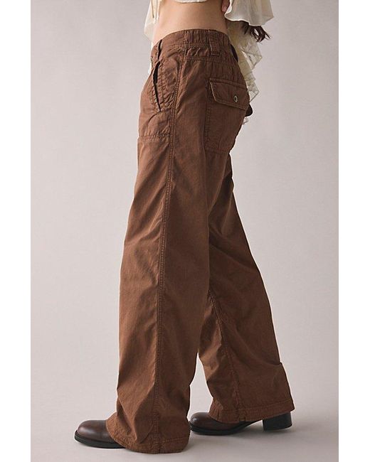 BDG Brown 360 Utility Low-Rise Straight Leg Pant