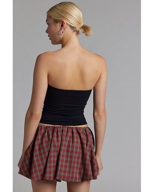 BDG Black Carla Sweetheart Neckline Ribbed Knit Tube Top