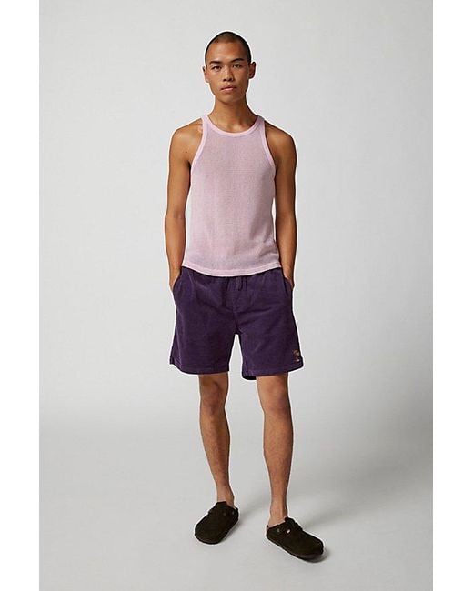 Urban Outfitters Red Uo Slim Mesh Singlet Tank Top for men