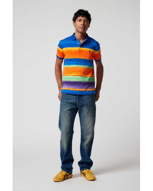 Polo Ralph Lauren Spa Terry Polo Shirt in Blue for Men | Lyst