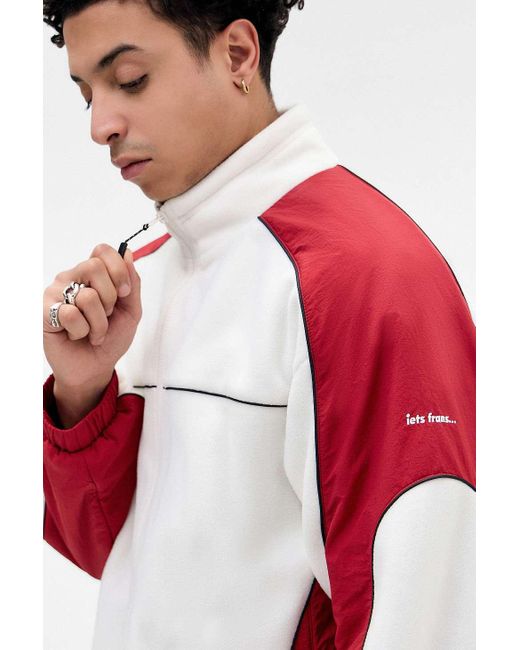 iets frans Red Atlas Stone Fleece Jacket for men