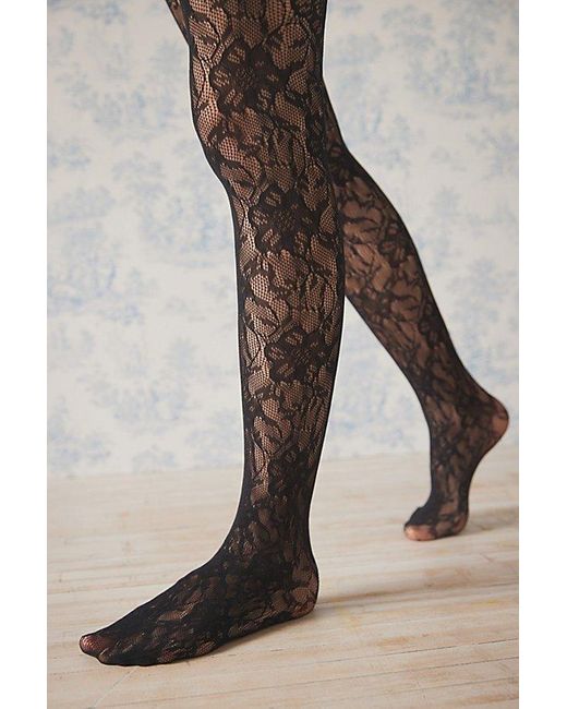 Urban Outfitters Black Maude Lace Tight