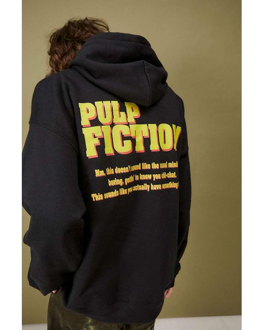 Urban Outfitters Black Pulp Fiction Photo Hoodie for men