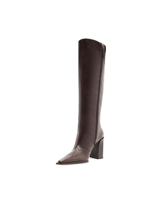 SCHUTZ SHOES Brown Raffaela Up Knee-High Boot