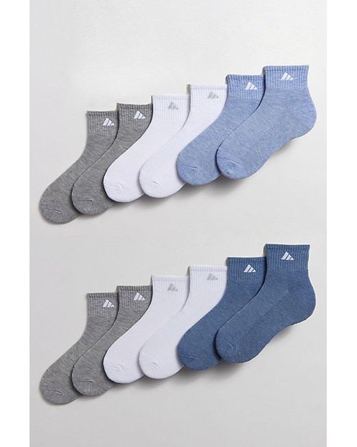 Adidas Blue Cushioned Sport Crew Sock 6-Pack