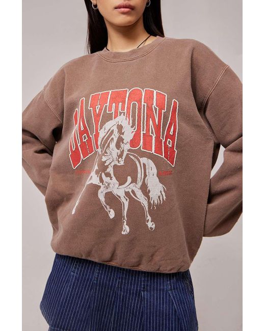 Urban Outfitters Brown Uo Daytona Sweatshirt