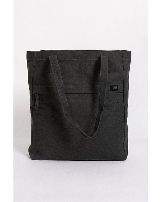 Terra Thread Black Organic Cotton Multi Pocket Canvas Tote