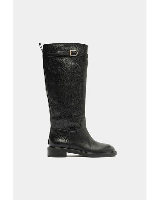 SCHUTZ SHOES Black Bianca Boot