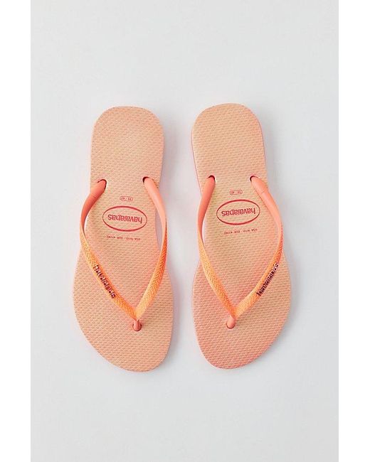 Havaianas Pink Printed Slim Flip Flop Sandal