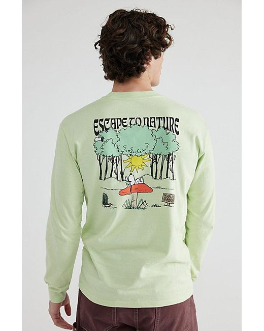 Parks Project Green X Peanuts Escape To Nature Long Sleeve Tee for men