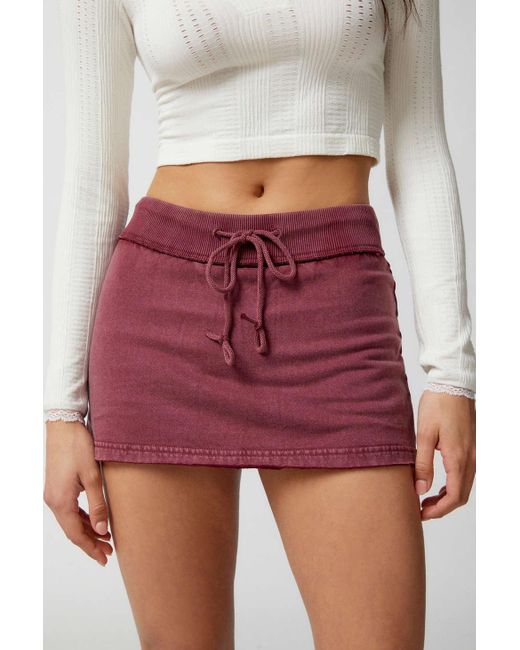 Out From Under Red Faye Mini Skort
