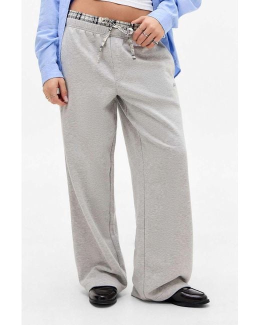 BDG Gray Check Boxer Joggers