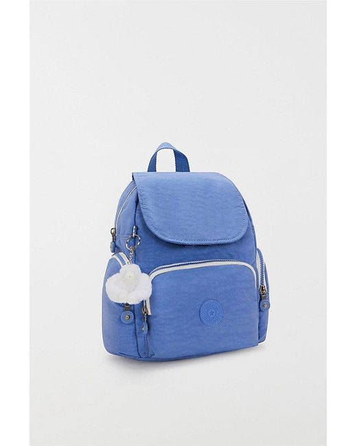 Kipling Blue City Zip Nylon Mini Backpack