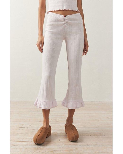 Out From Under Natural Sweet Dreams Pointelle Capri Pant