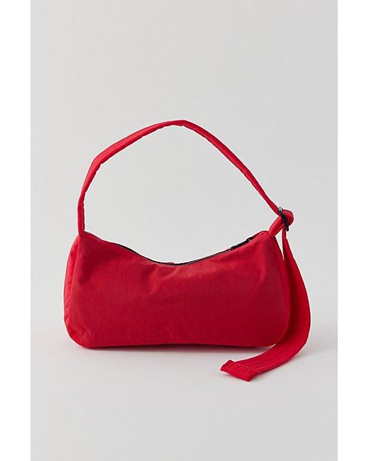 Baggu Red Cargo Nylon Shoulder Bag