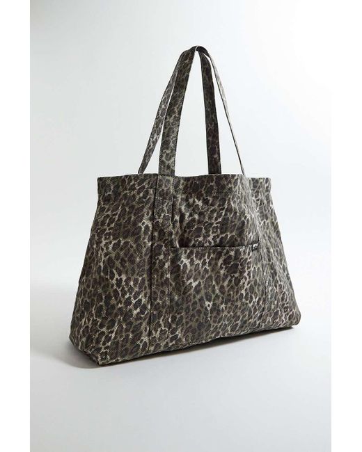BDG Brown Leopard Print Tote Bag