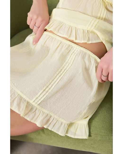 Out From Under Natural Cotton Voile Skirt
