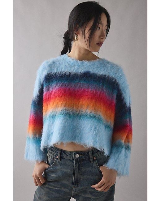 BDG Gray Bailey Brushed Knit Oversized Pullover Sweater