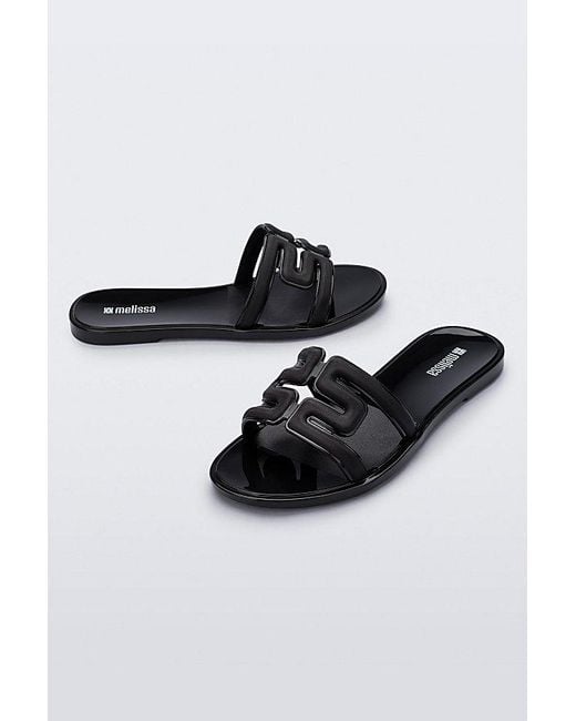 Melissa Black M Jelly Slides