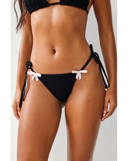 Out From Under Brown Bow Bikini Bottoms