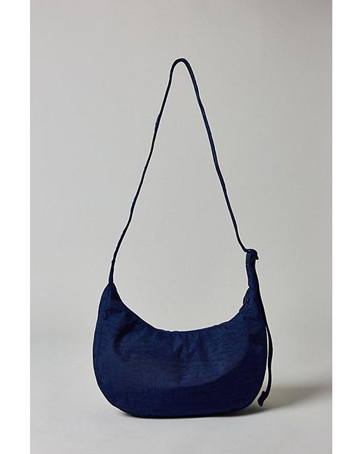 Baggu Blue Medium Nylon Crescent Bag