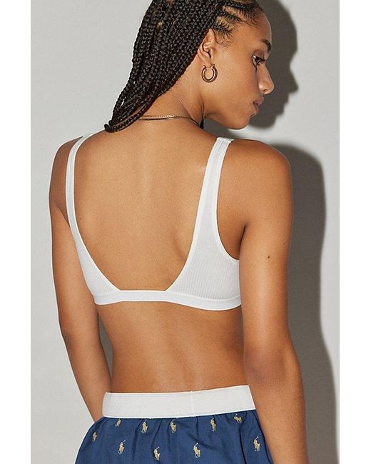 Out From Under Blue Back To Basics Scoop Neck Bralette