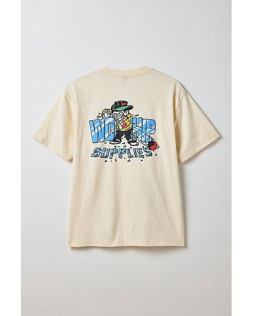 WORSHIP SUPPLIES Blue Menace Graphic Tee for men