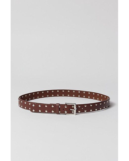 Urban Outfitters Brown Studded Leather Belt for men