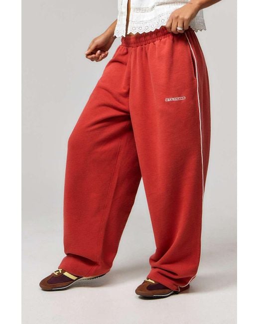 iets frans Red Harri Baggy Joggers