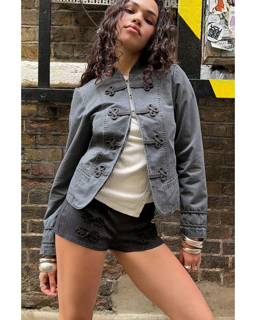 Kimchi Blue Gray Cassie Military Jacket