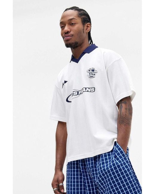 iets frans White World Short Sleeve Football Shirt for men