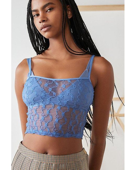 Out From Under Blue Lovella Sheer Lace Cami