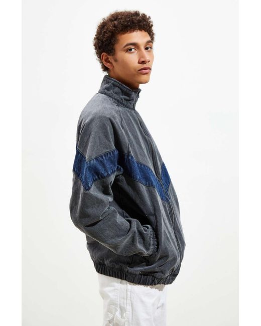 Denim deals track jacket