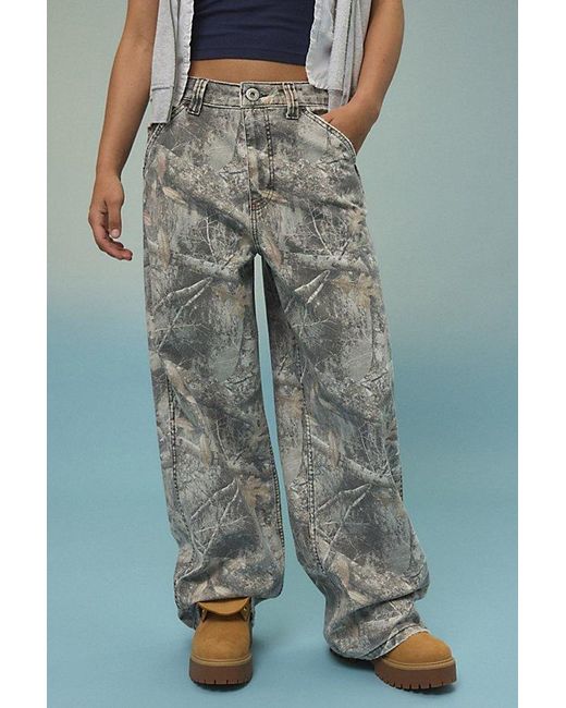 BDG Blue Jaya Printed Baggy Pants