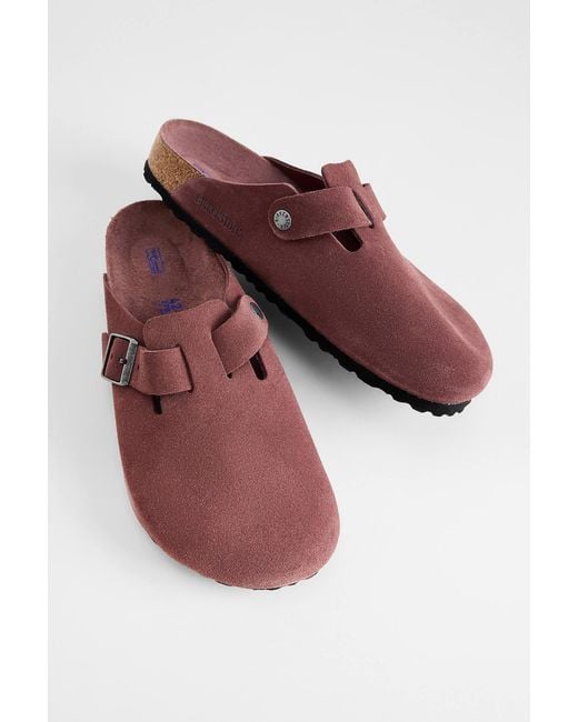 Birkenstock Red Boston Clogs for men