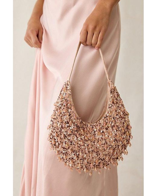 Kimchi Blue Natural Bombshell Beaded Bag